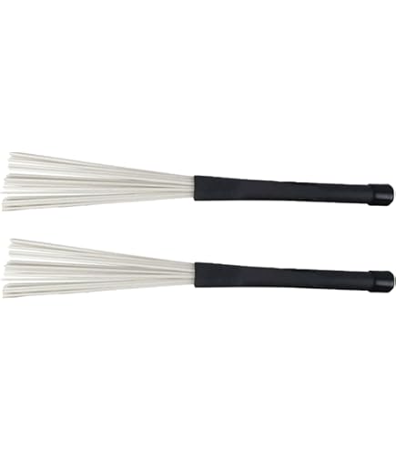 Amazon.com: TUOREN 2Pair Drum Brushes Set Jazz Nylon Brushes