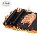 Haolide Heavy-Duty Non-Stick BBQ Grill Mat,Set of 5-Heat Resistant,Durable,Reusable,Easy-to-Clean Barbecue Mat for Baking Gas,Charcoal and Electric Grill