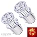LUYED 1157 LED Bulbs 650 Lumens Super Bright 3014 54-EX Chipsets 1157 2057 2357 7528 LED Bulbs Used For Tail Lights,Brake Lights and Turn Signal Lights,Red,Pack of 2