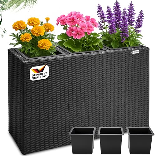 Casaria Blumenkasten 3 Innentöpfe