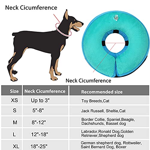 MUKSIRON Inflatable Dog Cone Collar,Dog Cone Alternative After Surgery