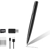 Mini Camera Pen 1080P HD Security Cam Nanny Camera with Loop Recording | 32GB Local Storage, One-Button Operation, Mini Body Camera for Indoor and Home(Matte Black), No WiFi