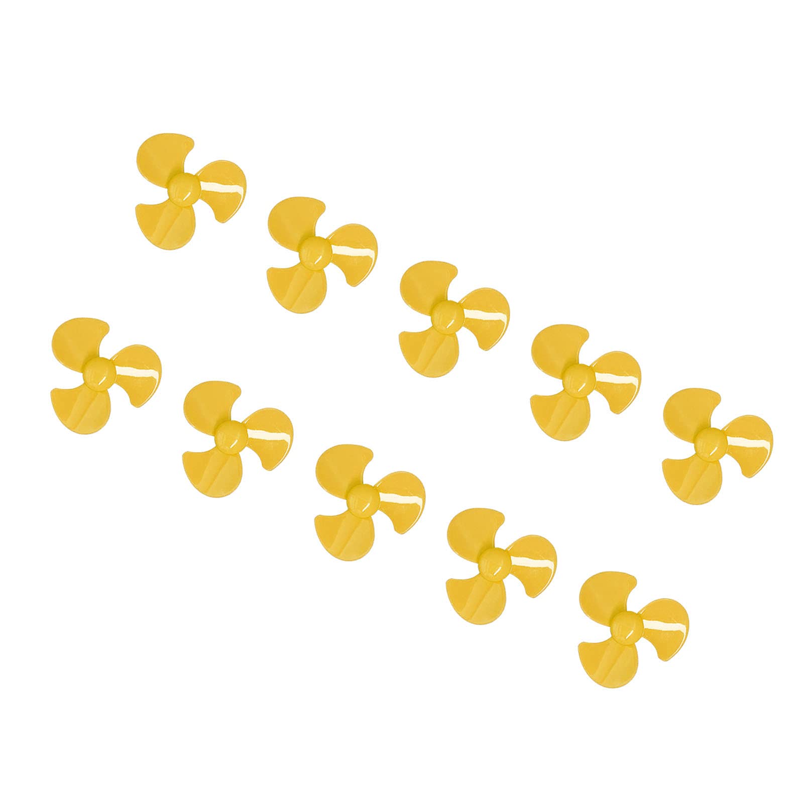 Drone Accessories, Fan Blade Replacement, 10Pcs 50mm 3 Blade Propeller ABS Turning Propellers Replacement DIY Propeller RC Plane Kit DIY Remote Control Drone Blade Accessories