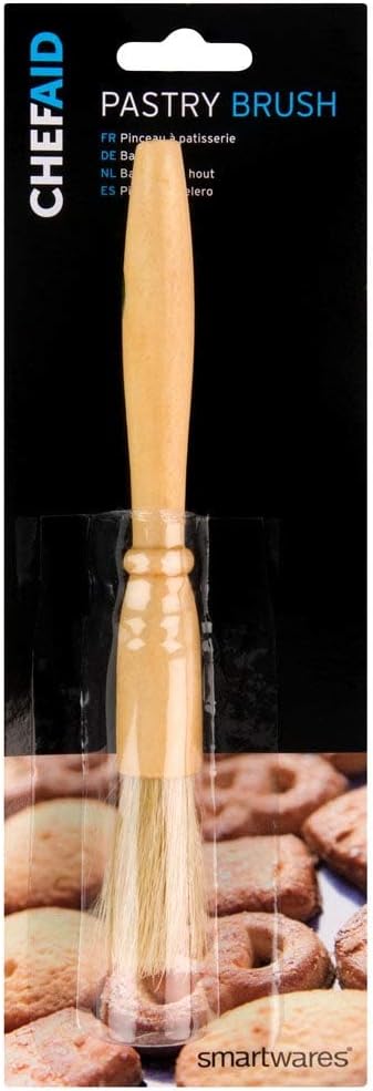 Chef Aid Pure Bristle Pastry Brush Beige Natural Wood Handle 32g