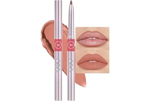 FeiCuiYun Retractable Lipliner Pencil Waterproof Makeup for Lip Liner and Eye Liner, Smooth and Creamy, Long Lasting Matte Finish, Vegan Beauty, Matte Velvet Pigmented Lip Liner (06#Peach Red, 1)