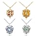 lan27 Harry Potter Slythrin Gryffindor Ravenclaw Hufflepuff School Badge Pendant Necklace Cosplay