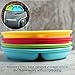 WeeSprout Silicone Plates for Babies & Toddlers (3 Pack) 100% Food-Grade Dishes for Self Feeding, Divided Design & Raised Edges for Picky Eaters, Dishwasher & Microwave Safe Weaning Supplies