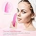 Sonic Silicone Waterproof face Facial Cleansing Brush, Rechargeable Skin Cleanser Anti-Aging Face Massager Deep Cleansing Remove Blackhead and Skin Care for All Skin Types, 7 Speed Vibration