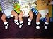 Sock Ons Clever Little Things That Keep Baby Socks On - 3 Pack Brights, red, lime, turquoise, 0-6 Months
