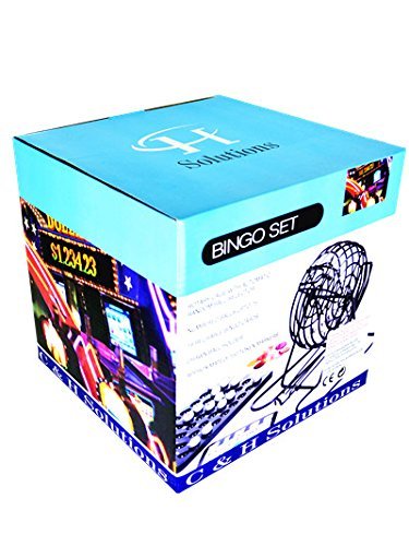C&H Solutions Big Cage Deluxe Bingo Set, Complete Bingo Game Set, Rotary Cage With Automatic Bingo Set By - Thumbnail 3