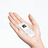 Longben Tiny Mini Mobile Phone L8Star BM70 Bluetooth Earphone Dialer/Handset The Smallest Phone Unlocked Weight only 0.58 OZ-Deep White