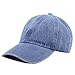 The Hat Depot Unisex Blank Washed Low Profile Cotton Dad Hat Baseball Cap