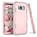 Galaxy S8 Plus Case, KAMII 3in1 [Shockproof] Drop-Protection Hard PC Soft Silicone Combo Hybrid Impact Defender Heavy Duty Full-Body Protective Case Cover for Samsung Galaxy S8 Plus (Rose Golden+Grey)
