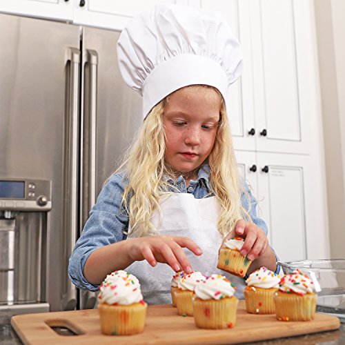 Kitchen Supply Child\'s Adjustable White Twill Chef\'s Hat