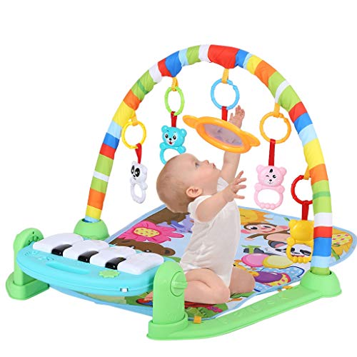 image for Bieay Play Mat Activity Gym for Baby, Large Baby Game Pad Music Pedal 