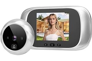 LV. LIFE 2.8in Digital Door Viewer, TFT LCD Visual Door Viewer, Door Bell with Camera, IR Night Vision, Cyclic StorageDoorbell Smart Access Control System for Home(Sliver)
