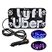 ENJU Auto Parts Bigger Size Ride Share LED Sign Decor, Car Lighted Window Decor Lighter Flashing Hook with 4 Larger Suction Cup & DC12V Car Cigarette Charger Inverter, Make Your Car Visible