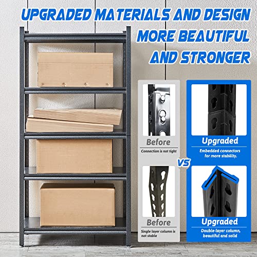 Garage Shelving Heavy Duty Metal Shelving 5 Tier Storage Shelves