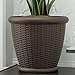 Suncast Willow Resin Wicker Planter - Set of 2