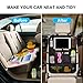 Car Organizer Back Seat - Car Accessories Storage Organizer with Touchscreen Tablet Holder & Multi-Pocket - Car Seat Back Protector Kick Mats - Automotive Travel Accessories for Kids Toddlers (2 Pack)