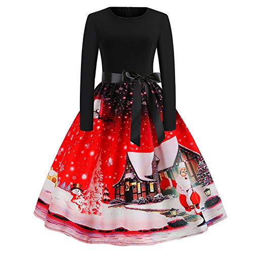 Wuai Christmas Dress For Women 1950s Vintage Classy Audrey Hepburn |  Desertcart BAHRAIN