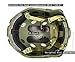Jadedragon PJ Tactical Fast Helmet & Protect Ear Foldable Double Straps Half Face Mesh Mask & Goggle(Green)