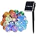 WishWorld Solar String Lights, 21ft 30LEDs Waterproof Fairy Globe Lights Decorative Lighting for Garden, Outdoor, Patio, Lawn and Holiday Decorations(Multi Color)