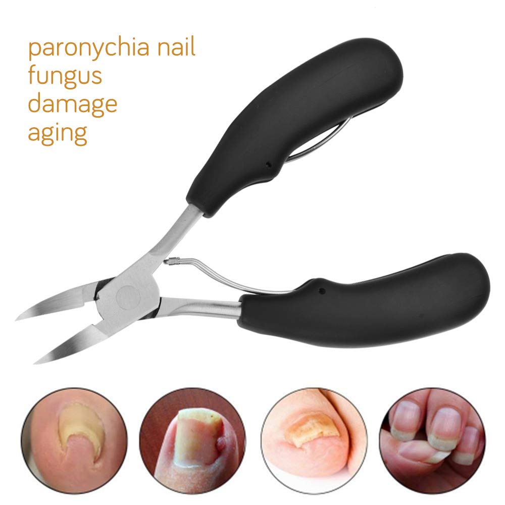 HYCKee Precision Nail Clippers Pedicure Tools Toenail Clippers for Thick Nails or Ingrown Toenails Black Box