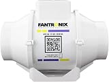 Fantronix 100 mm Inline Bathroom Extractor Fan Run-On Timer Quiet view 1