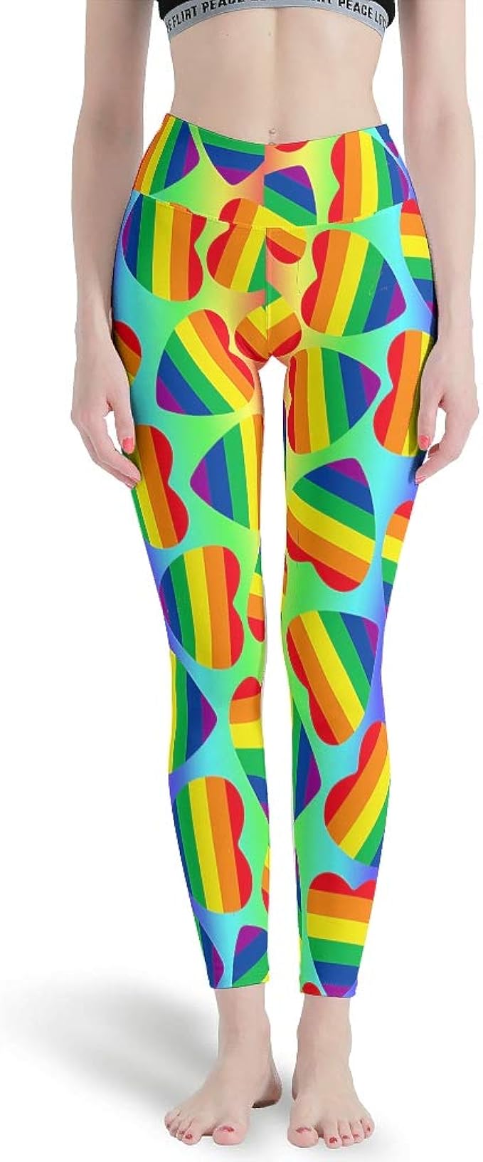 rainbow gym leggings