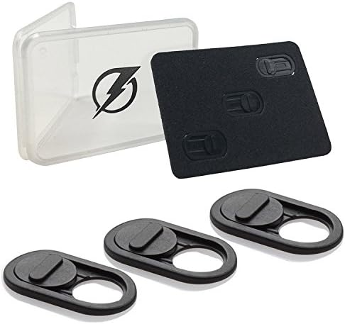 Webcam Cover Slider 3-Pack - Black - Protect Your Privacy on ALL Your Devices - Computers Laptops Tablets Smartphones PS4 Xbox - Avoid Cam Hacks