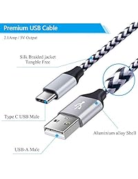 Cargador de pared USB tipo C, caja de carga con cable USB C, compatible con LG V20 V30 G5 G6 G7 Moto Z 2 Samsung Galaxy S9 S8 Plus Note 8
