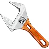 Fujiya Tools, FLS-28G-F, Short Adjustable Wrench with Grip