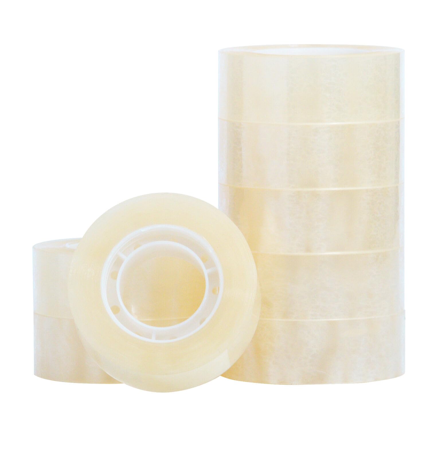 Q-Connect Easy Tear Polypropylene Tape 19mmx33m 1 Inch Core Clear (Pack of 8)