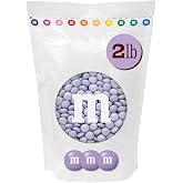 M&amp;M'S Light Purple Milk Chocolate Candy, 2 lb Bulk Resealable Bag | Real Milk Chocolate, Pastel Colors, Birthday Parties, Baby Showers, Candy Buffets, Dessert Tables, DIY Favors, Kosher