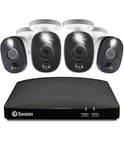 Amazon.com: Swann Home Wired DVR 4K Security Camera System, 8