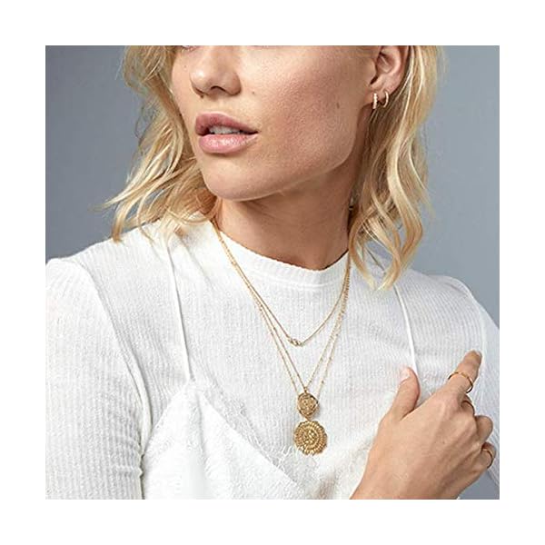 gorjana Women's Compass Coin Necklace 