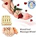 SPJ: Reflexology Acupressure Stress Relief Oriental 5 Wooden Foot Massage Roller Blood Circulation Promotion Plantar Fasciitis Care (10.7 X 6.5 X 1.8 inches)