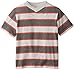 C-Life Group Little Boys' V-Neck Roller Printed Stripe-slub Tee Shirt Withered
