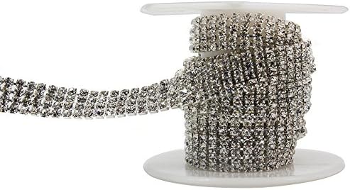 SHINYTIME Rhinestone Trims 1 yard Diamond Ribbon Trim for Wedding Cakes DIY jewelry handbag hairpin decoration Valentines ideas for her