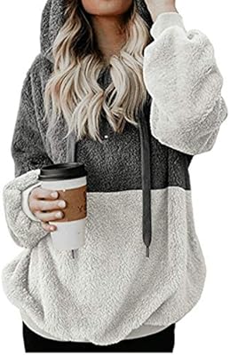 dark grey sherpa pullover