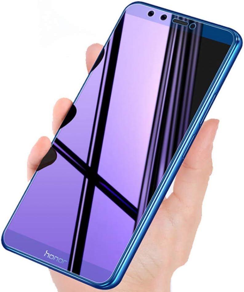 YHWW screen protector Full Cover Purple Light Tempered Glass For Huawei Honor 8 9 10 8X MAX Play Screen Protector For Honor Note 10 8 V10 Film,For Honor V10