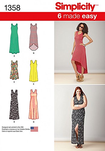 Simplicity Ladies Easy Sewing Pattern 1358 Summer Beach Dresses