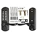 Megaflint Right Handed Keyless Door Lock Keypad Entry Mechanical Door Level Lock(NOT Deadbolt,Only for Single Borehole Door, Borehole Smaller Than Dia.2-1/8”,Need Drill Additional 4 Holes) …