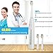 Electric Toothbrush Rechargeable Sonic Toothbrush 4 Hours Charge Minimum 30 Days Use with 3 Replacement Heads 5 Optional Modes Achieve Whiter Healthier Teeth Water Proof white by Deripus