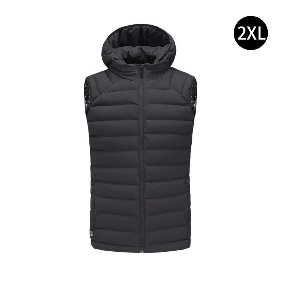 Dire-wolves Electric Heated Vest Intelligent Heating Vest Rechargeable Gilet Heat Insulate Waistcoat for Sports/&Outdoors Skiing Skating Electric Heated Vest Electric Heated Vest Unisex for Winter