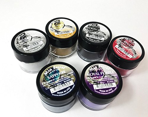 Mia Secret Nail Art Acrylic Collection Powder 6 Colors Set Choose Your Set Elegance - 