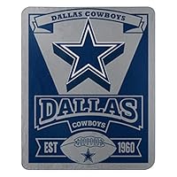 The Northwest Company Officially Licensed NFL Dallas Cowboys Marque Printed Fleece Throw Blanket, 50" x 60", Multi Color