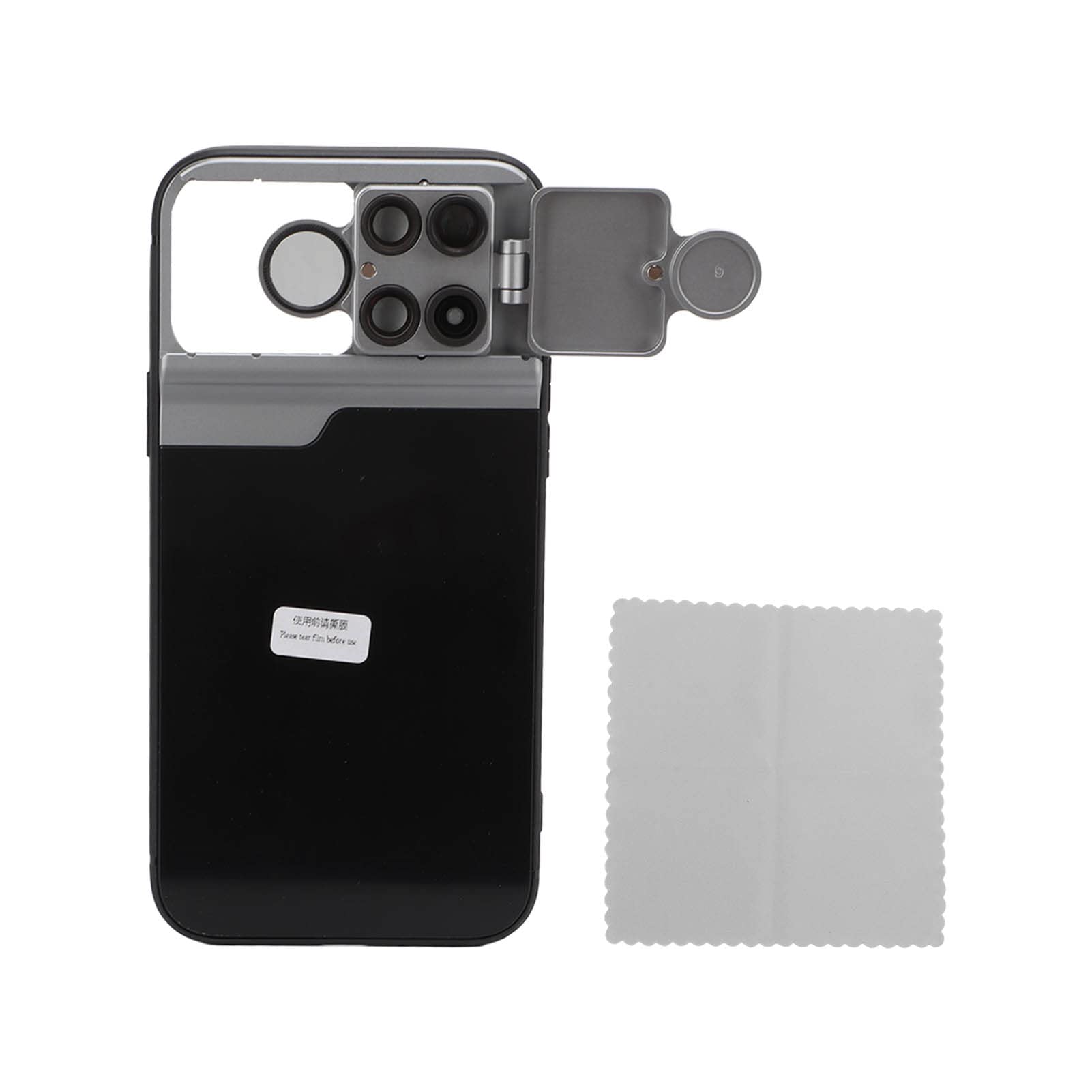 Akozon 5 in 1 Multi Lens Phone Case for IPhone 13 Pro with CPL Filter 10X 20X Macro 2X Telephoto and 180° Fisheye Lens