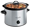 Crock-Pot 3-Quart Round Manual Slow Cooker, Stainless Steel (SCR300SS)